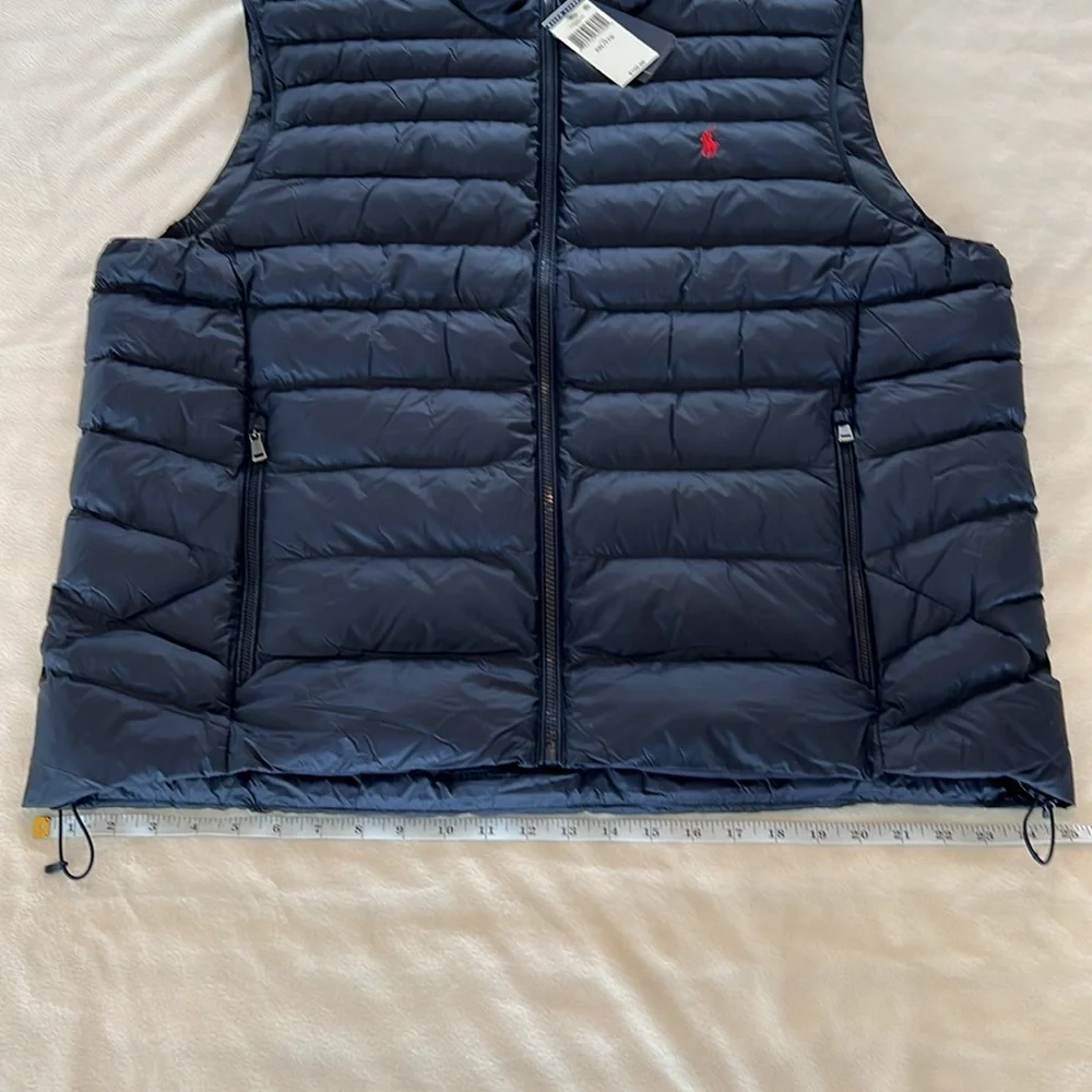 🎉Host Pick🎉Polo Ralph Lauren Mens Navy Blue Puffer Vest Size XXL - Picture 5 of 12